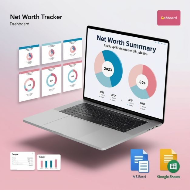 Net Worth Tracker Spreadsheet | Excel & Google Sheets | Personal Finance Planner for Assets & Liabilities - Image 3